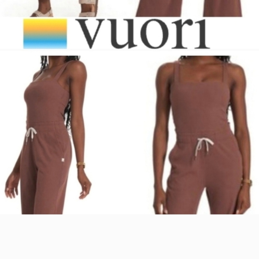 Vuori Mudra Women's Mauve Jumpsuit Sz SMALL - Picture 2 of 7